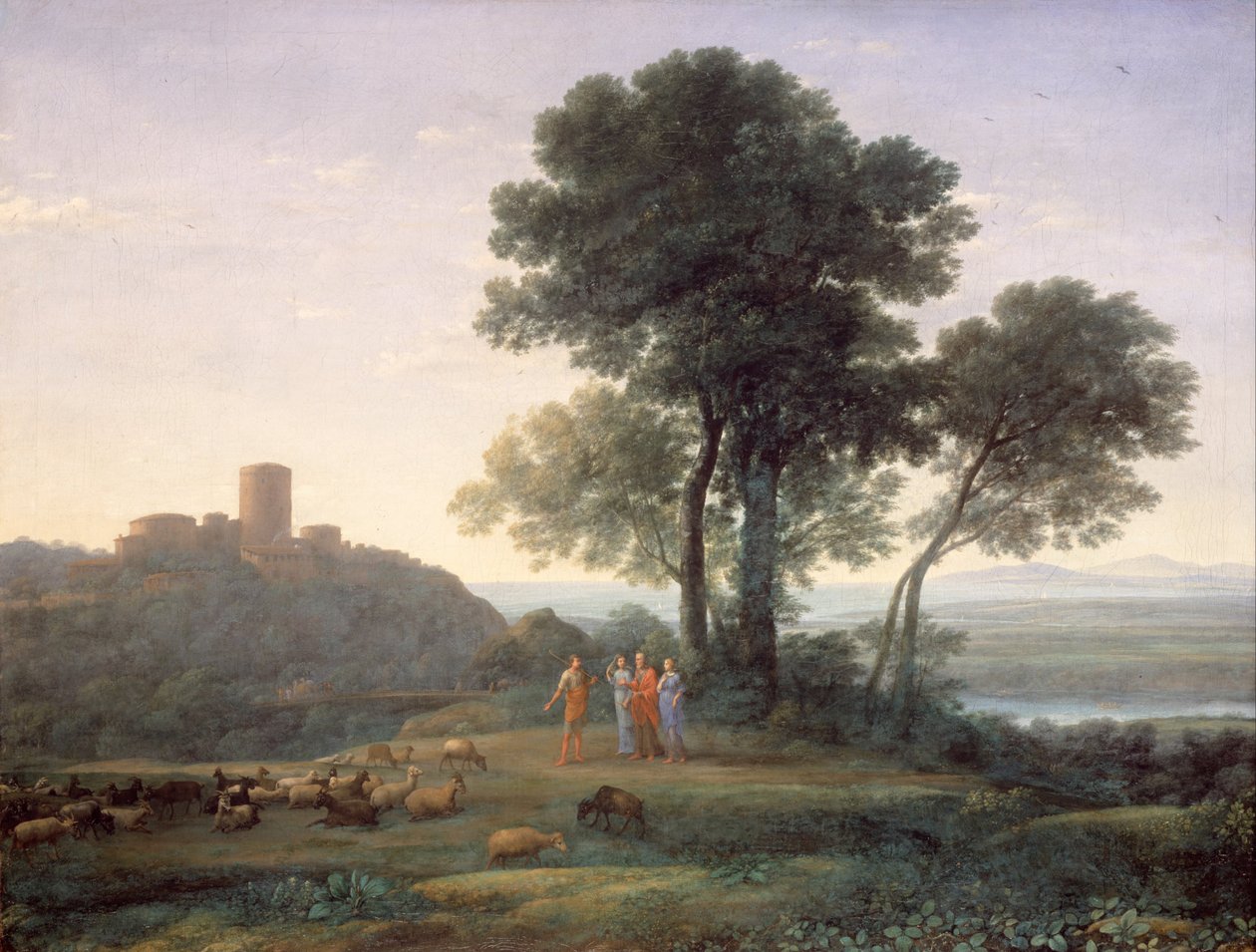 Jacob med Laban og hans døtre af Claude Lorrain