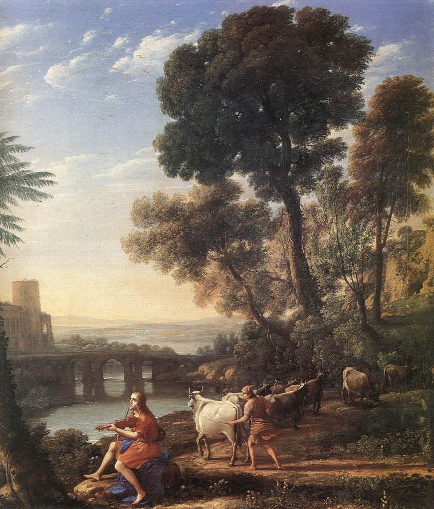Landskab med Apollo, der vogter Admetus besætninger af Claude Lorrain