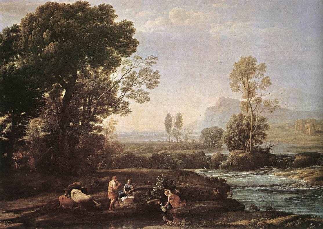 Landskab med hvile på flugt til Egypten af Claude Lorrain