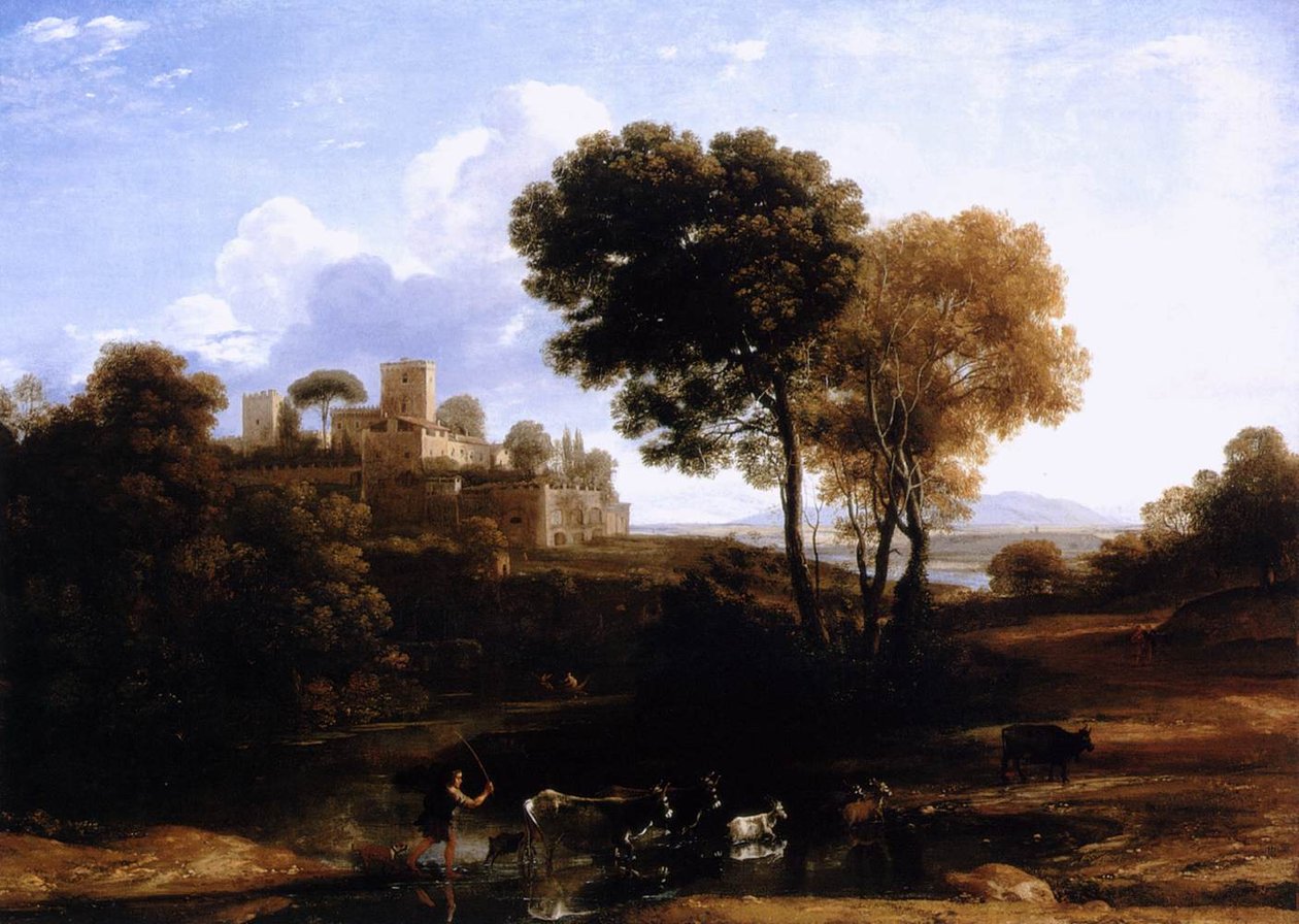 Landskab med hyrder af Claude Lorrain