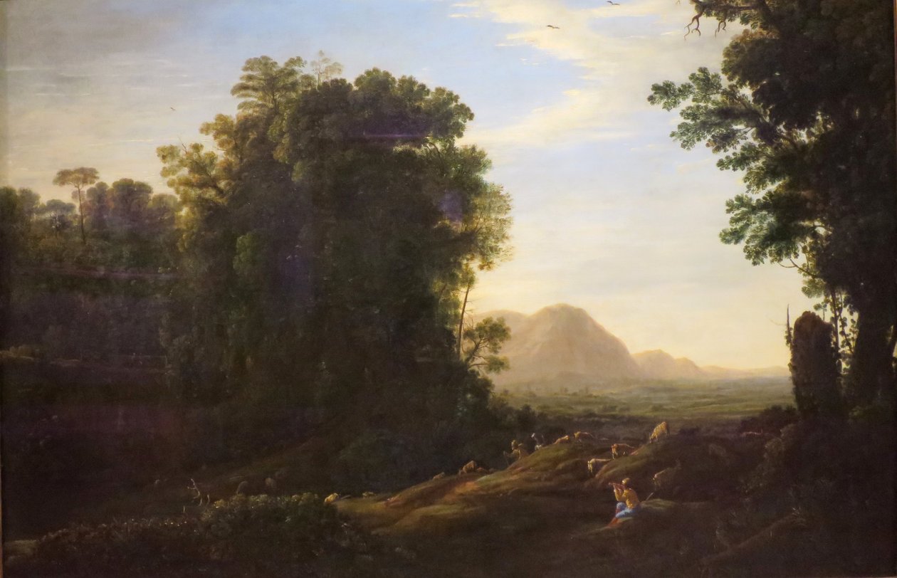 Landskab med en rørhyrde af Claude Lorrain