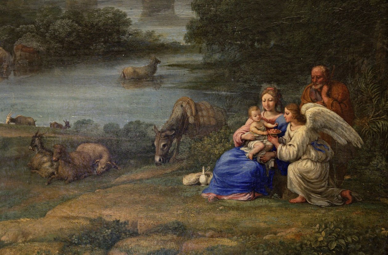 Landskab med resten på flyvningen til Egypten af Claude Lorrain
