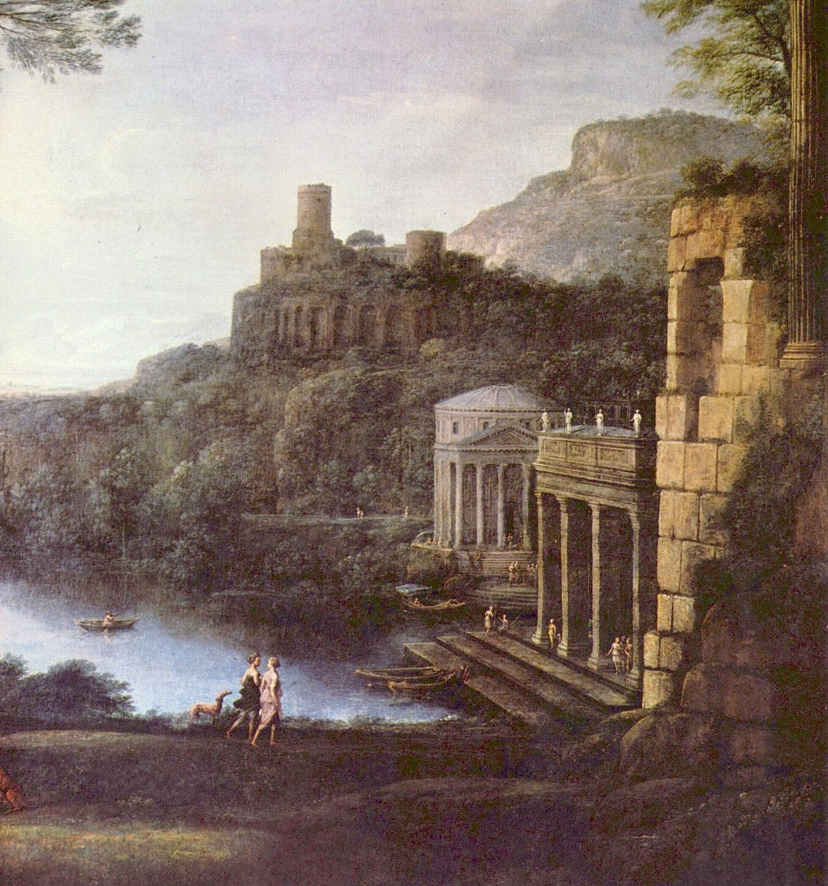 Landskab med nymfen Egeria og kong Numa af Claude Lorrain