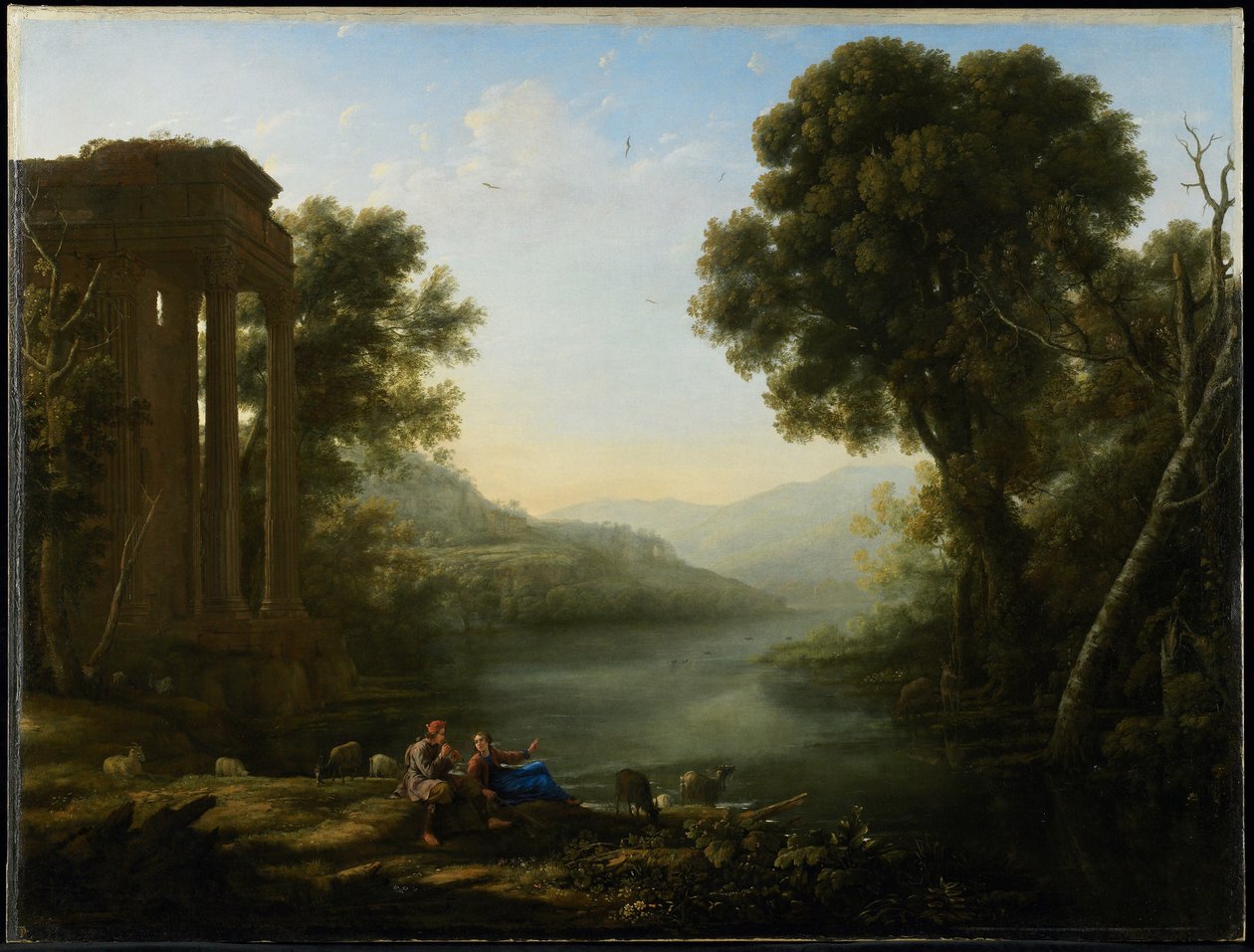Pastoralt Landskab, 1638 af Claude Lorrain