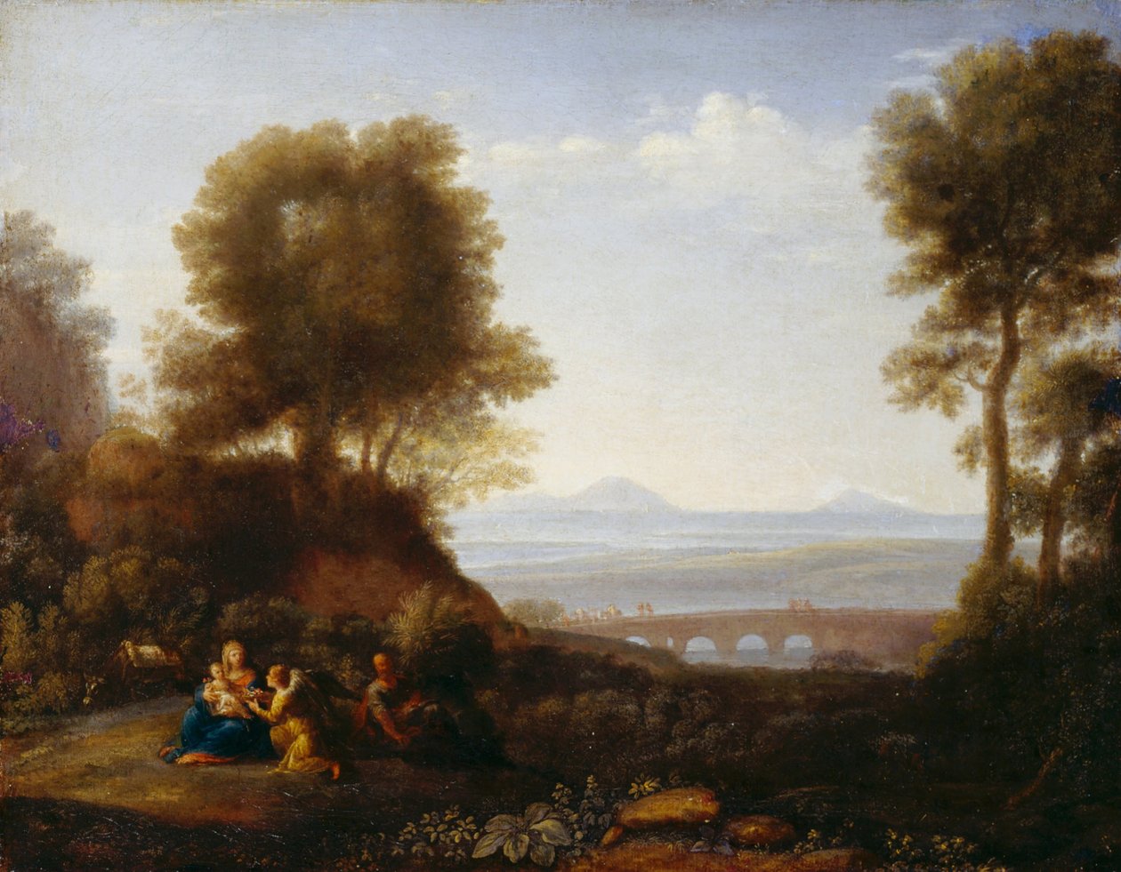 Hvil på flyvningen til Egypten af Claude Lorrain