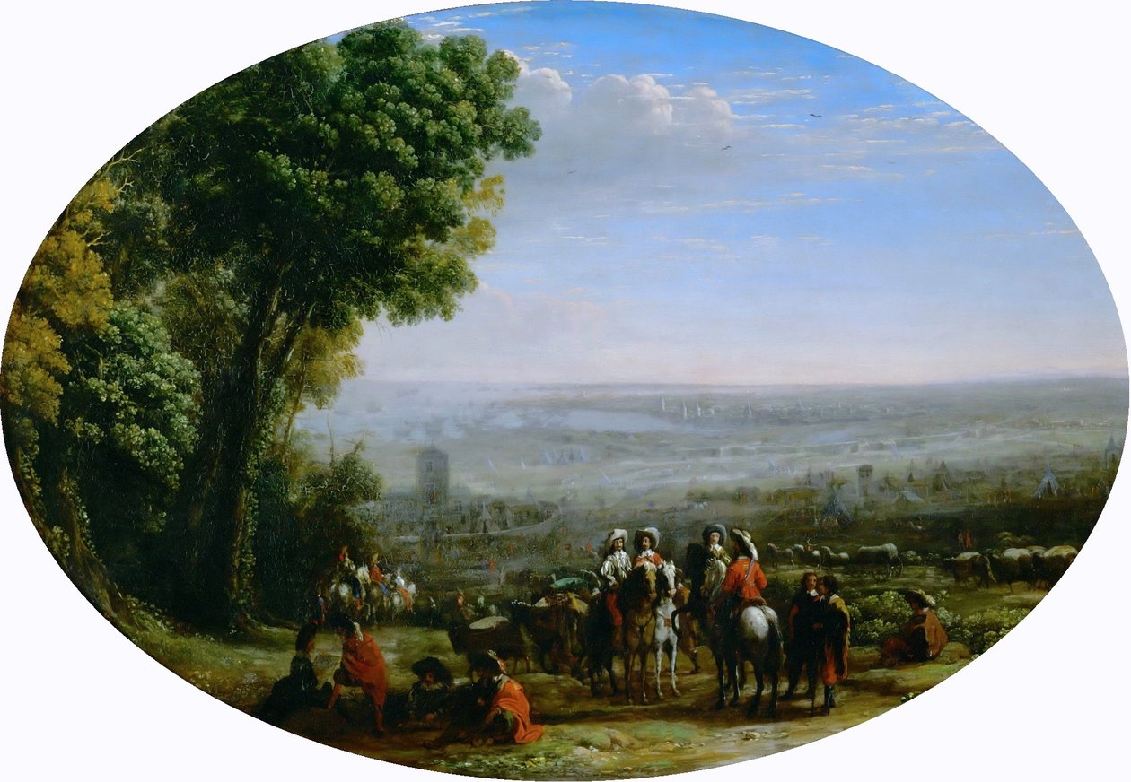 Belejring af La Rochelle af Louis XIII af Claude Lorrain