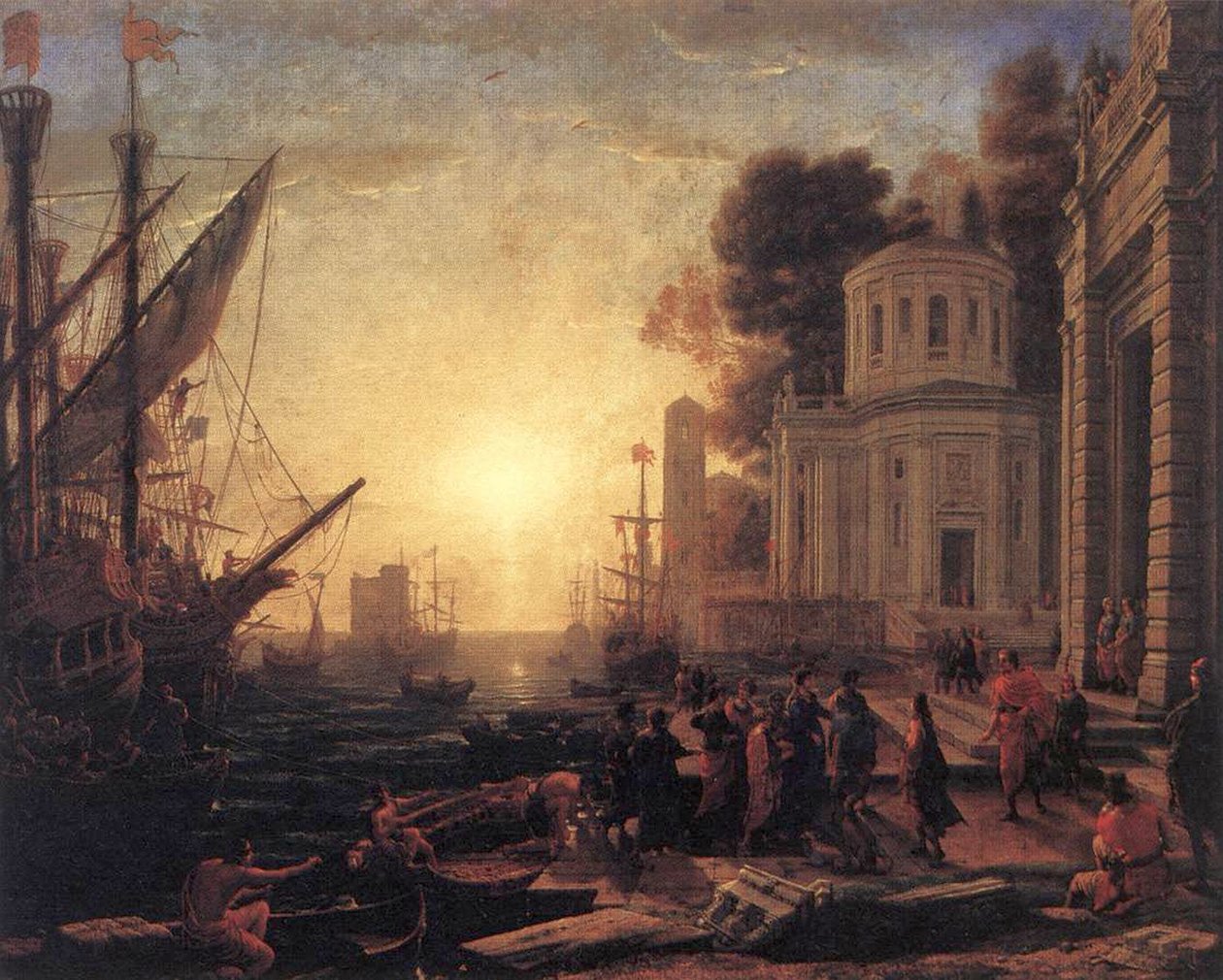 Nedstigning af Cleopatra ved Tarsus af Claude Lorrain