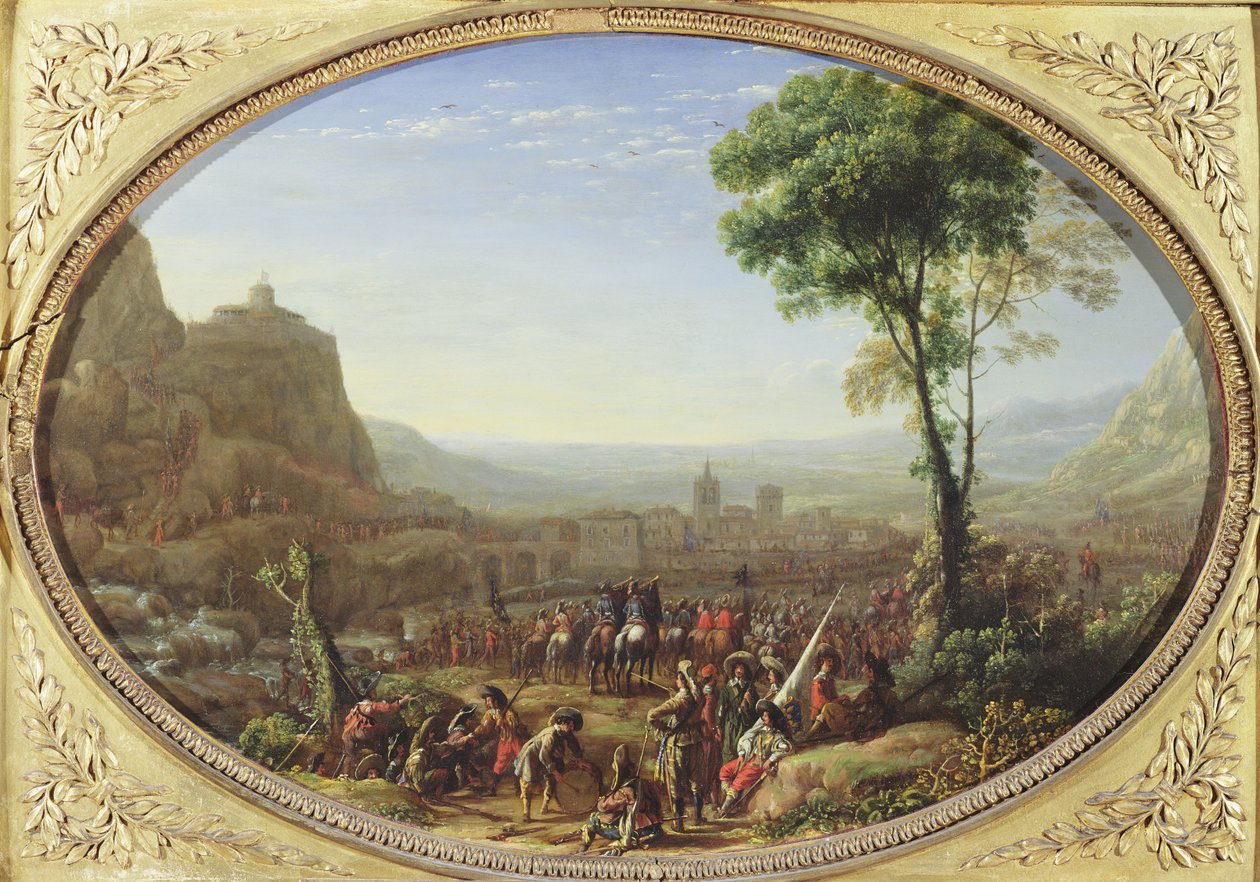 The Pass of Susa taget af Ludvig XIII i 1629 af Claude Lorrain