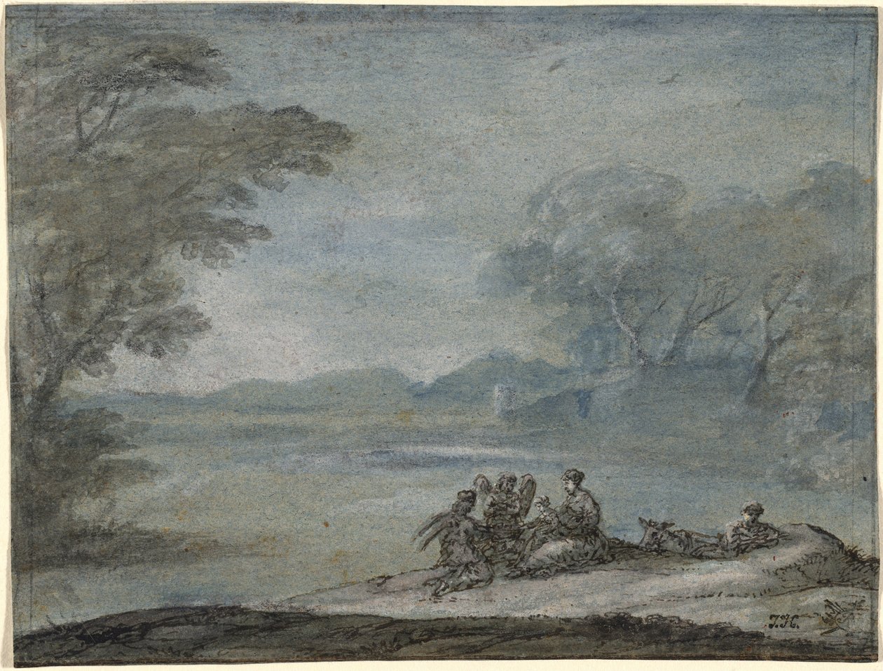 Resten på flyvningen til Egypten af Claude Lorrain