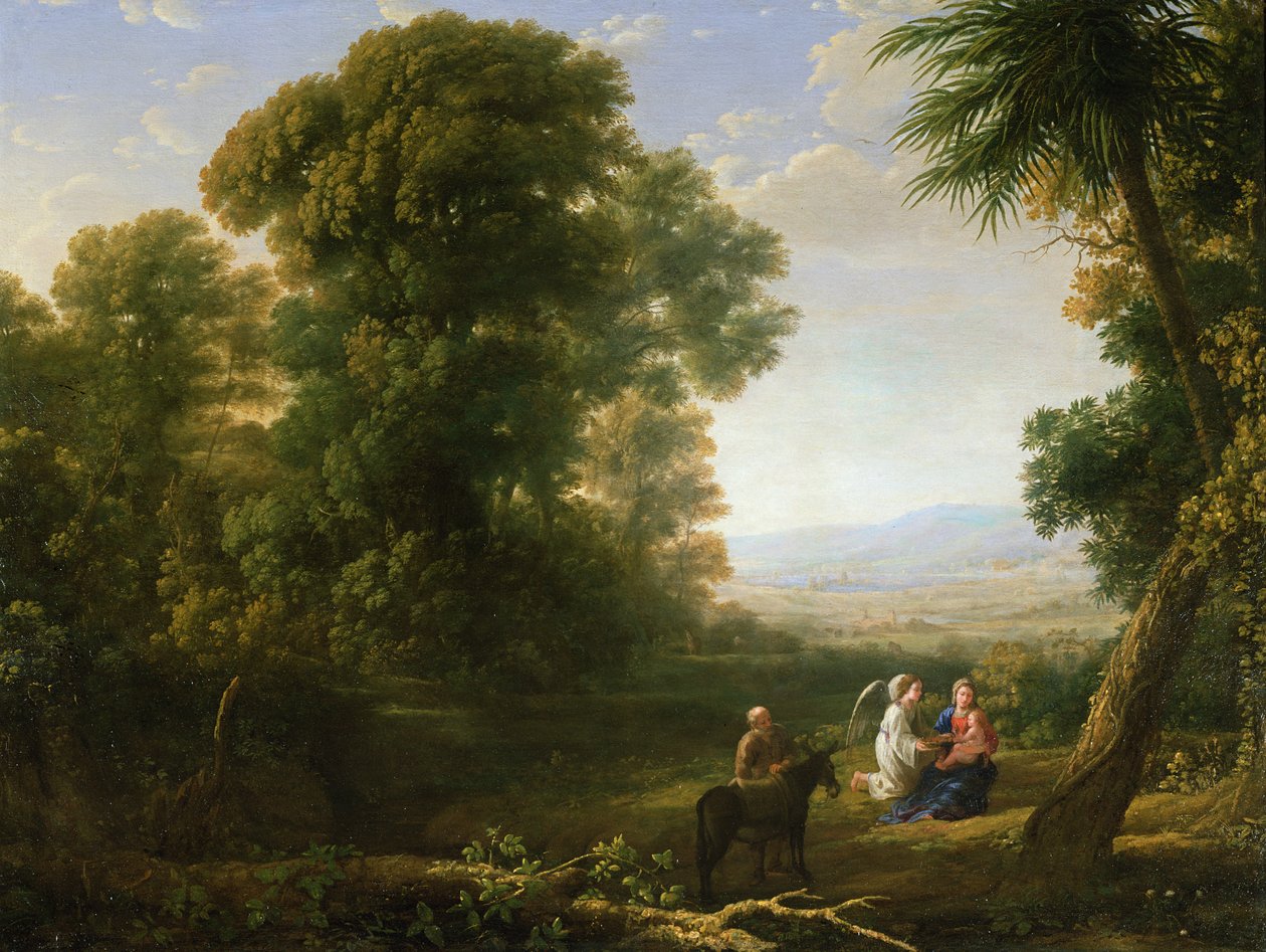 Resten på flugten til Egypten, 1635-6 af Claude Lorrain