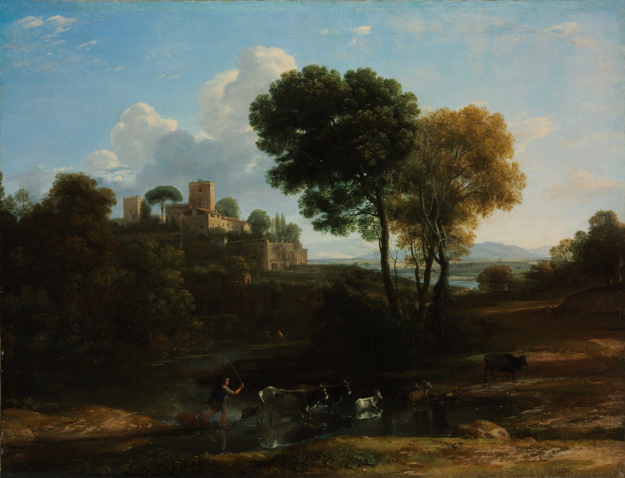 Villa i den romerske Campagna af Claude Lorrain