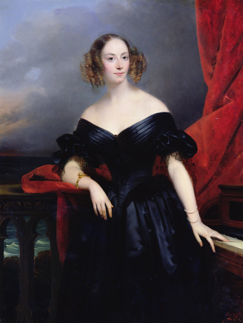 Madame Rampal, grevinde af Grigneuseville af Claude Marie Dubufe