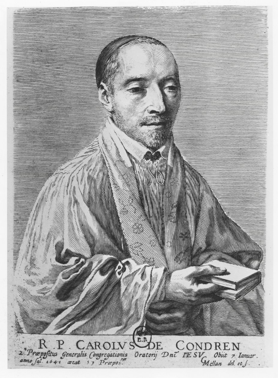 Charles de Condren af Claude Mellan