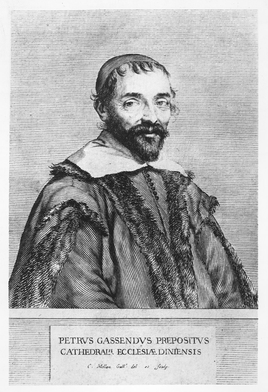Portræt af Pierre Gassendi af Claude Mellan