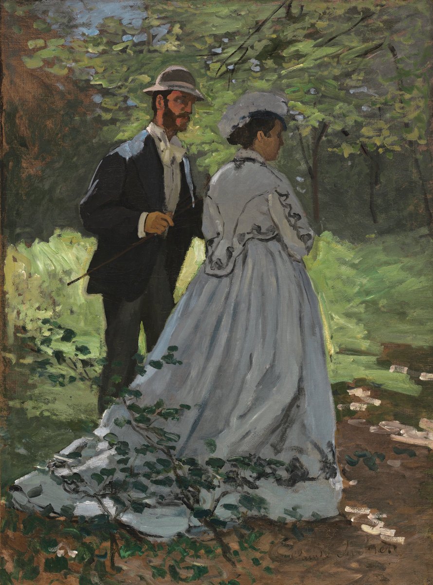Bazille og Camillen af Claude Monet