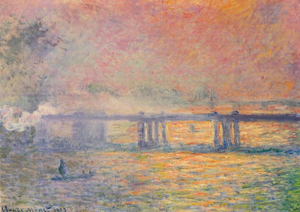 Charing Cross Bridgen af Claude Monet