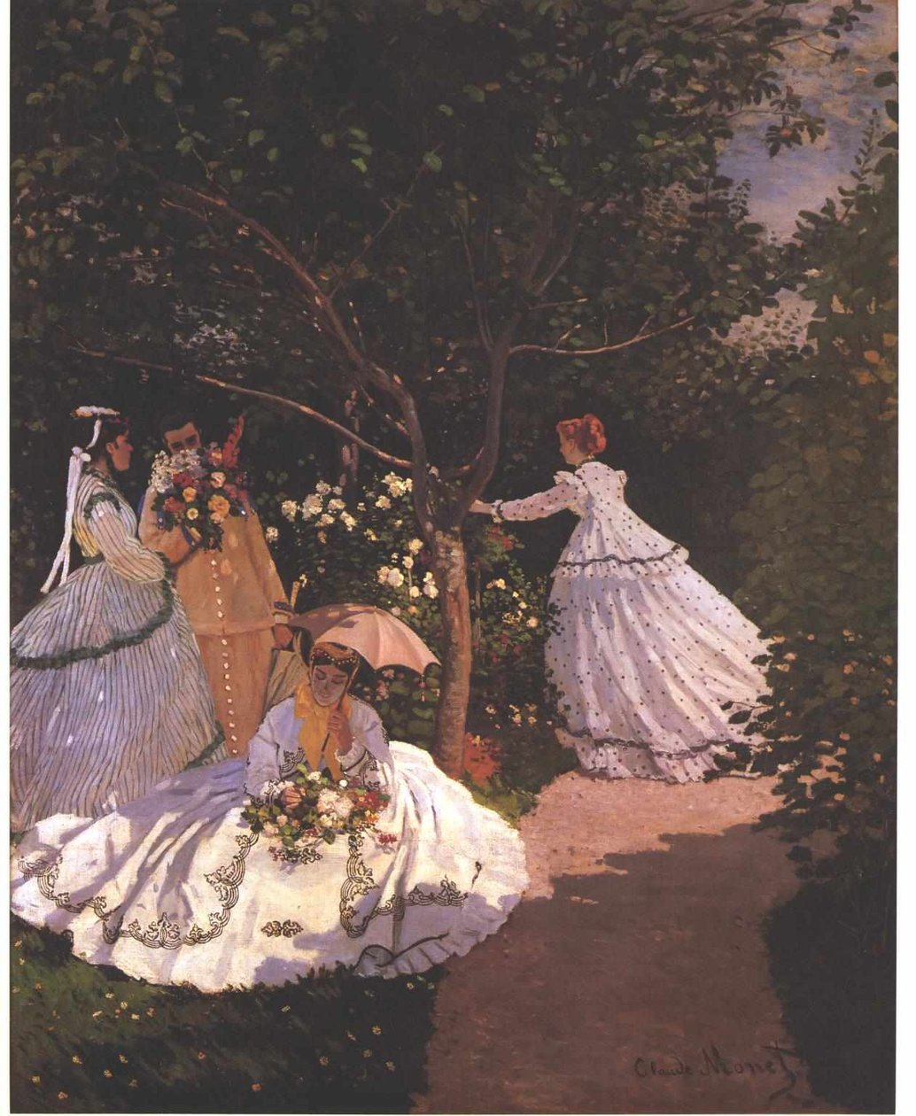 Femmes au jardin Engelsk: Kvinder i haven Engelsk: 1 Frauen im Garten af Claude Monet