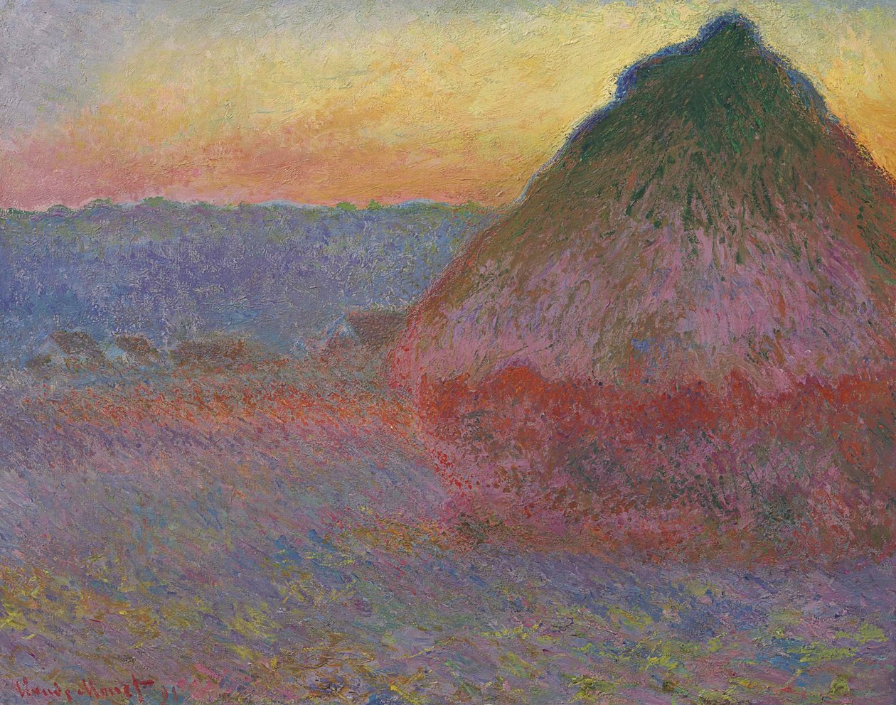 Grainstack in the Sunlight Francais: Meulen af Claude Monet