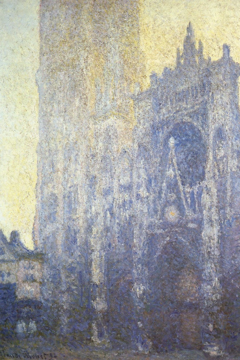  Katedralen i Rouen. Portalen om morgeneffekten af Claude Monet