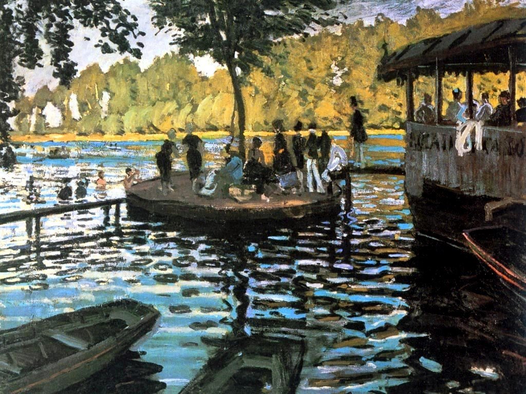 La Grenouilleren af Claude Monet