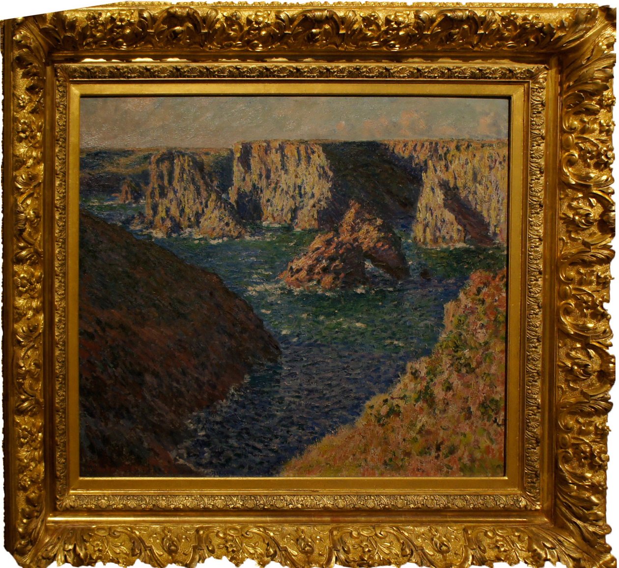 Les_rochers_de_Belle_Ile Klipperne ved Belle-Isle. af Claude Monet
