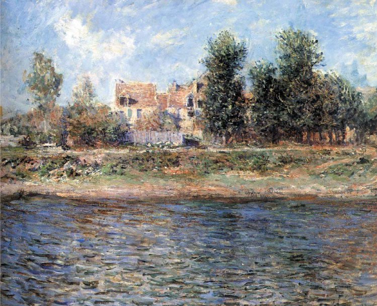 The Bank of the Seinen English: Banks of the SenanFrancais: Le berge de La Seinen af Claude Monet