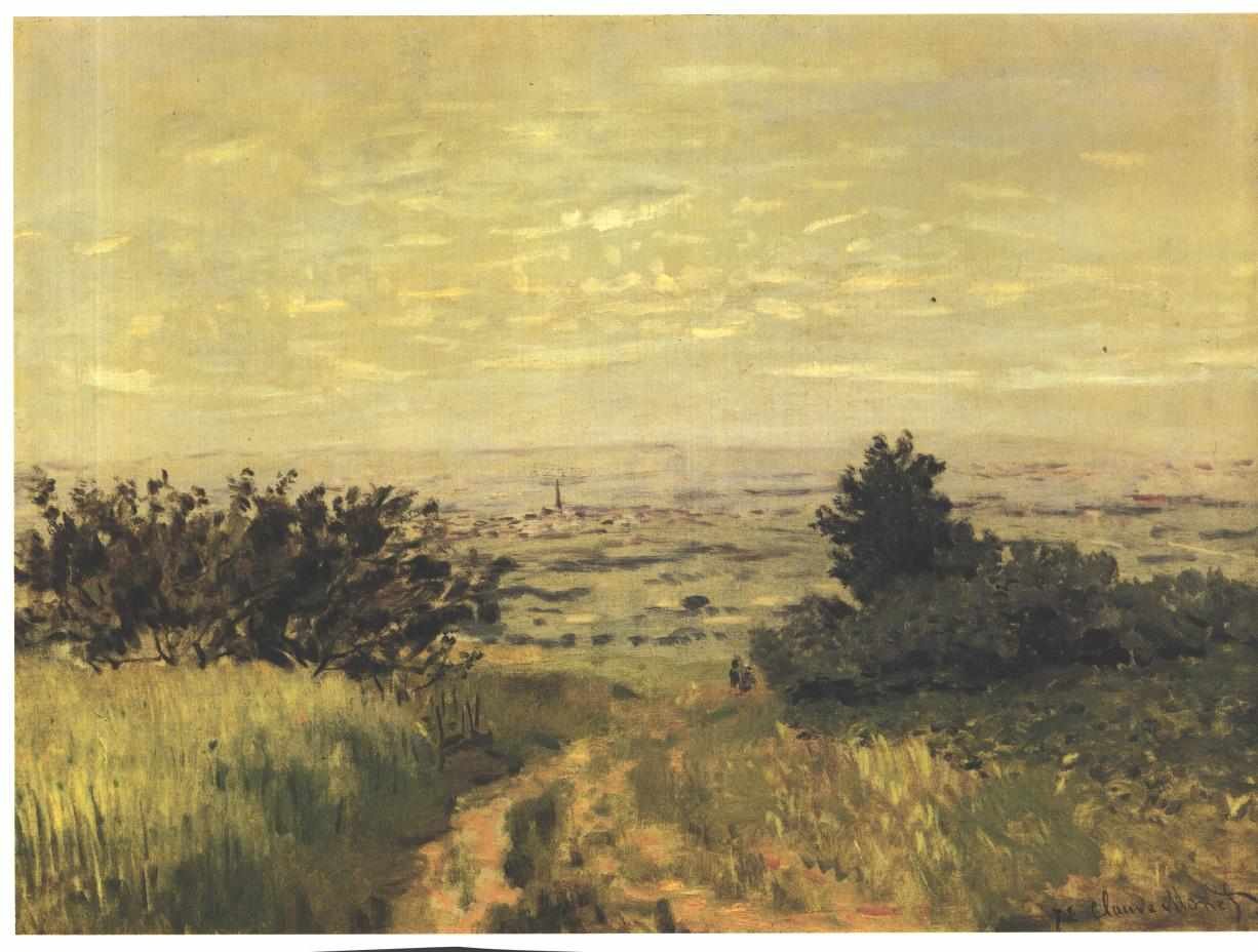 Vue de plaine a Argenteuil, coteaux de Sannoisn Engelsk: Udsigt til Argenteuiln -sletten af Claude Monet