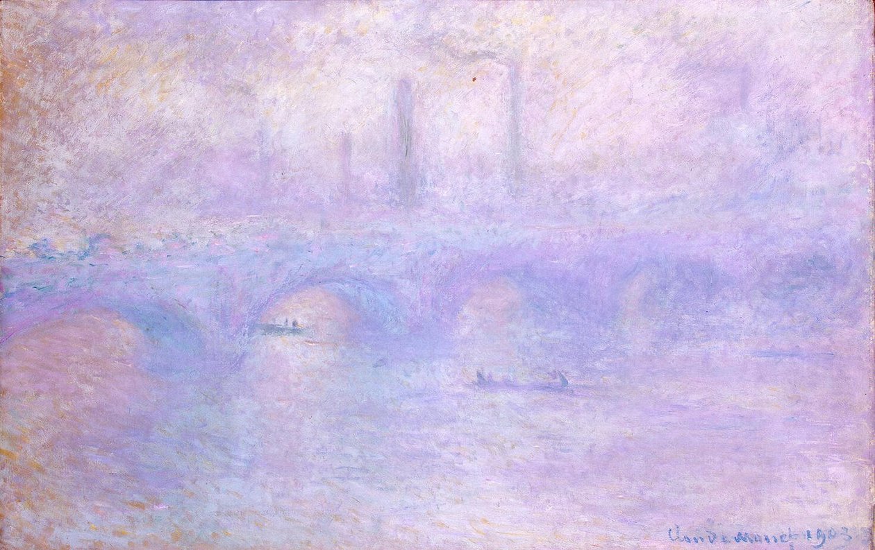 Waterloo Bridge. Virkning af Fogn af Claude Monet