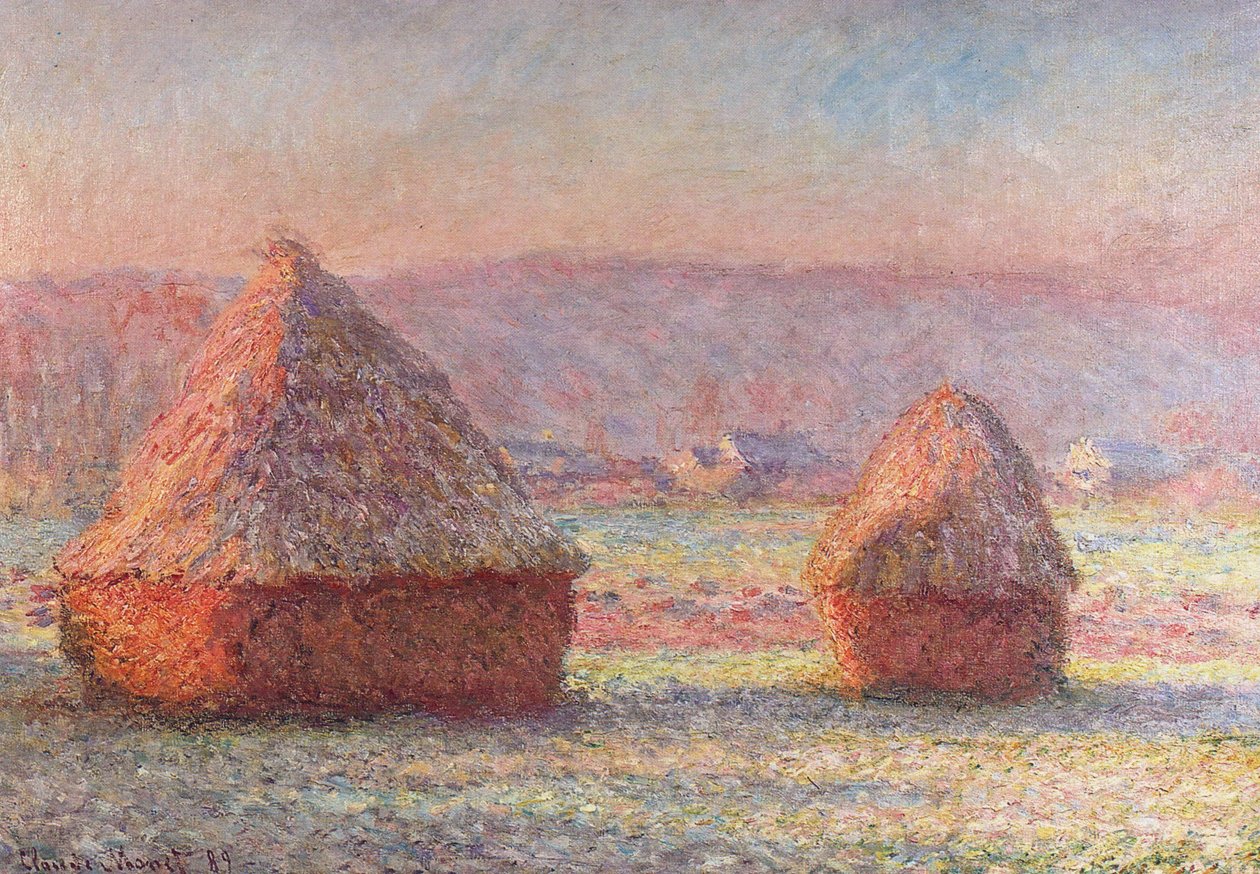 Hvid Frost. Sunrisen af Claude Monet