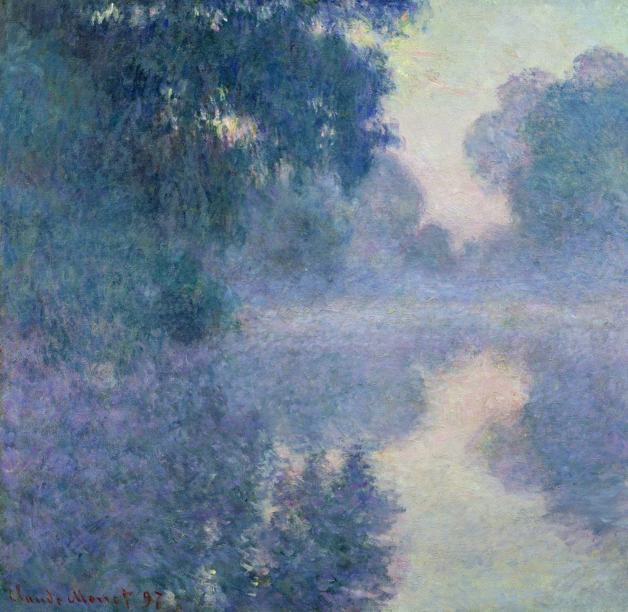 Gren af Seinen nær Giverny, 1897 af Claude Monet
