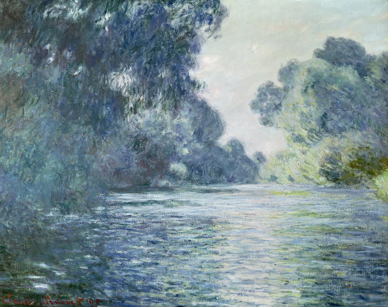 Seinen nær Giverny, 1897 af Claude Monet