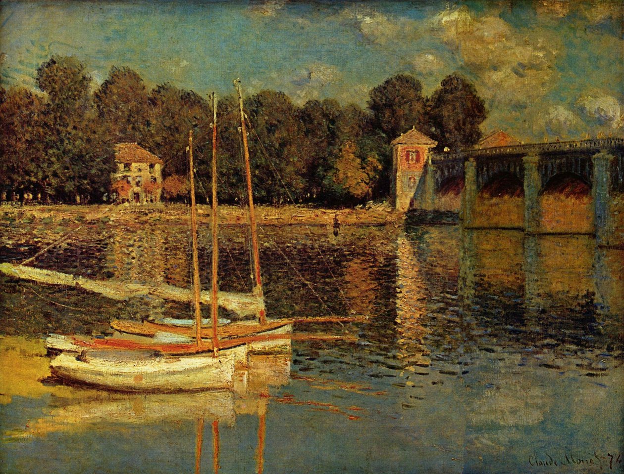Argenteuil -broen af Claude Monet