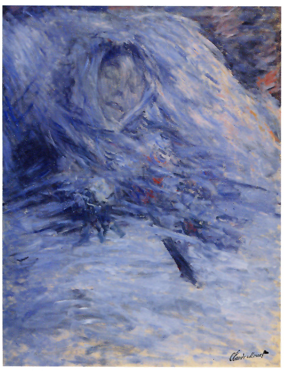 Camille Monet på sit dødsleje af Claude Monet
