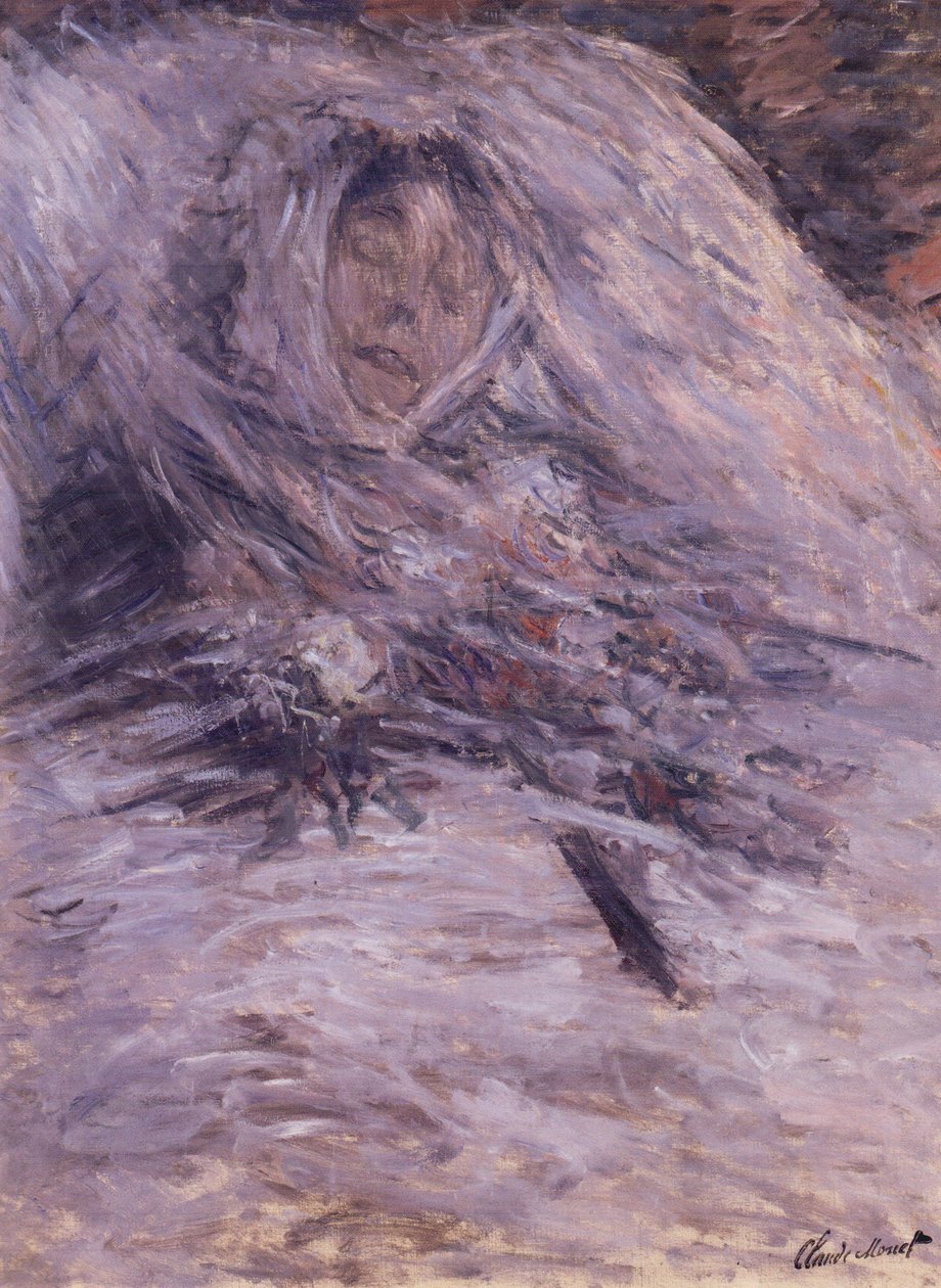 Camille Monet på sit dødsleje.JPG af Claude Monet
