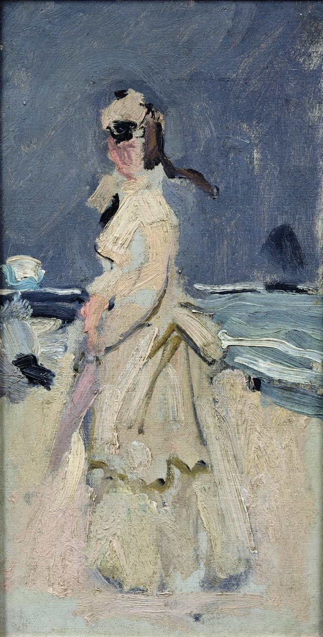 Camille på stranden, 1870-71 af Claude Monet
