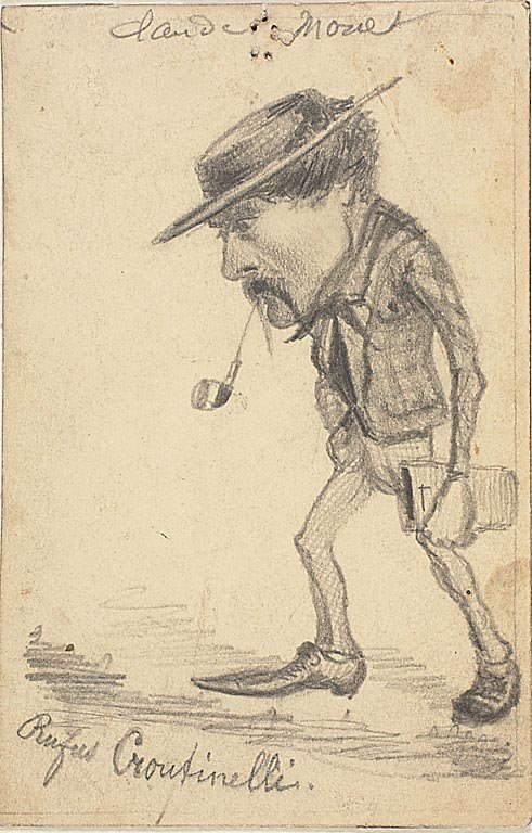 Karikatur af Henri Cassinelli af Claude Monet
