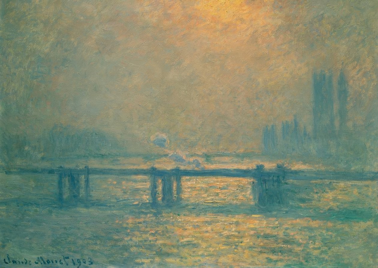 Charing Cross Bridge af Claude Monet