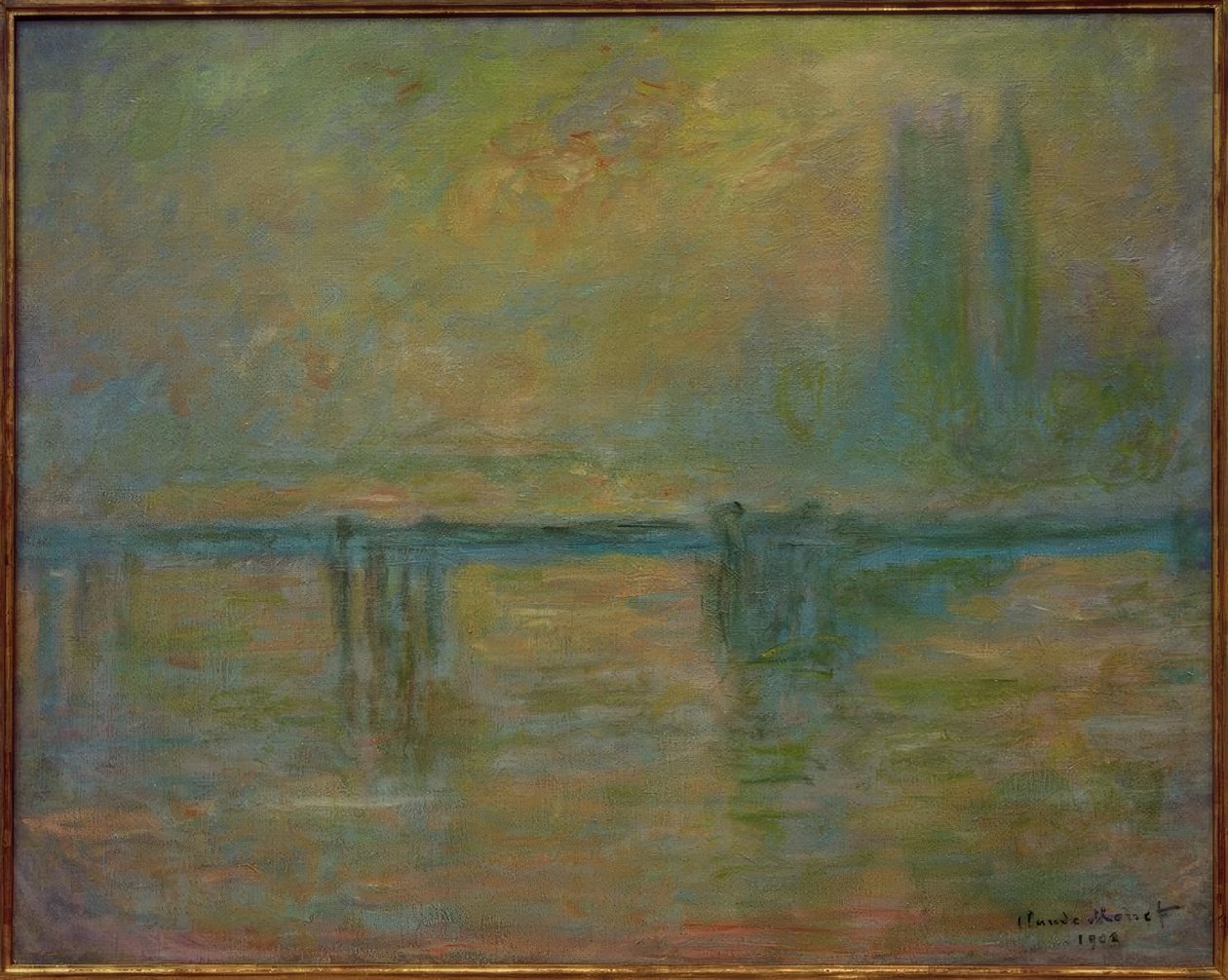 Charing Cross Bridge, brouillard af Claude Monet