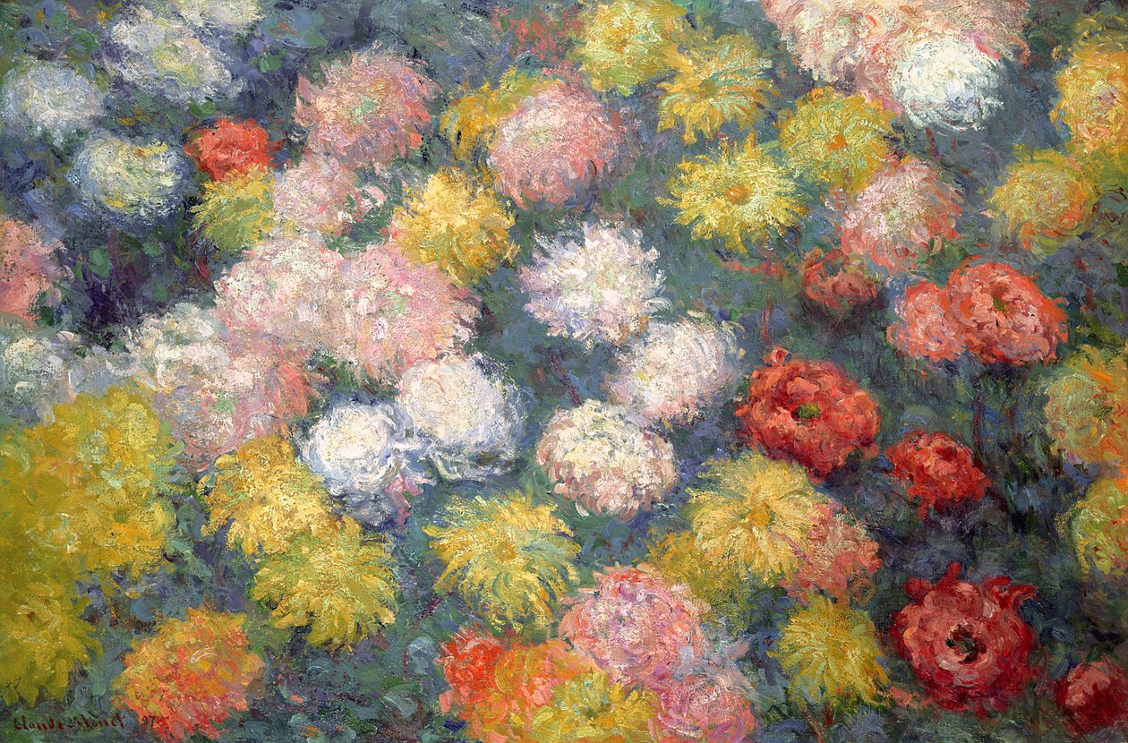 Krysantemum, 1897 af Claude Monet