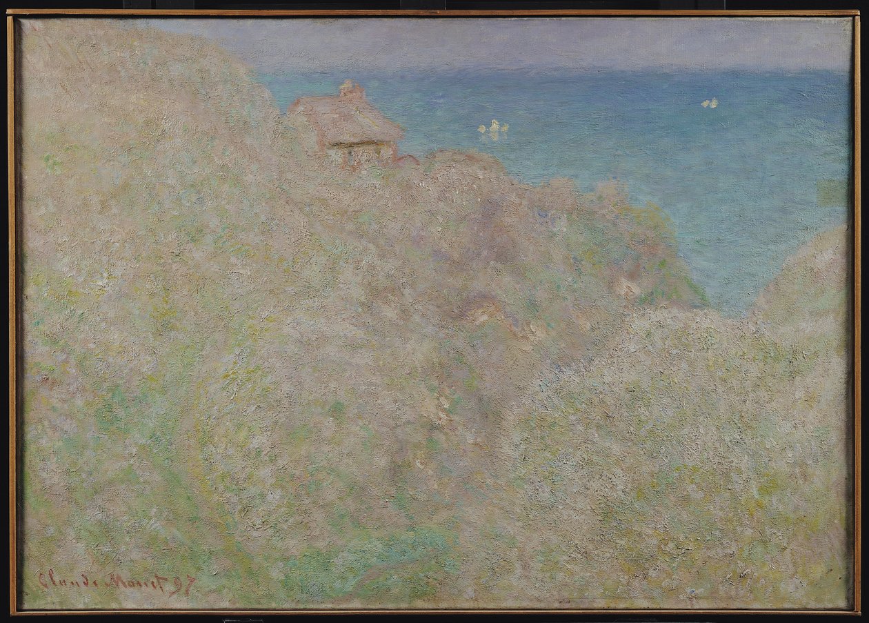 Cliffs at Varengeville, 1897 af Claude Monet