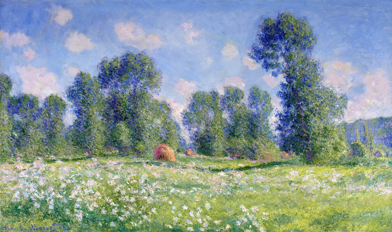 Effekten af foråret, Giverny, 1890 af Claude Monet