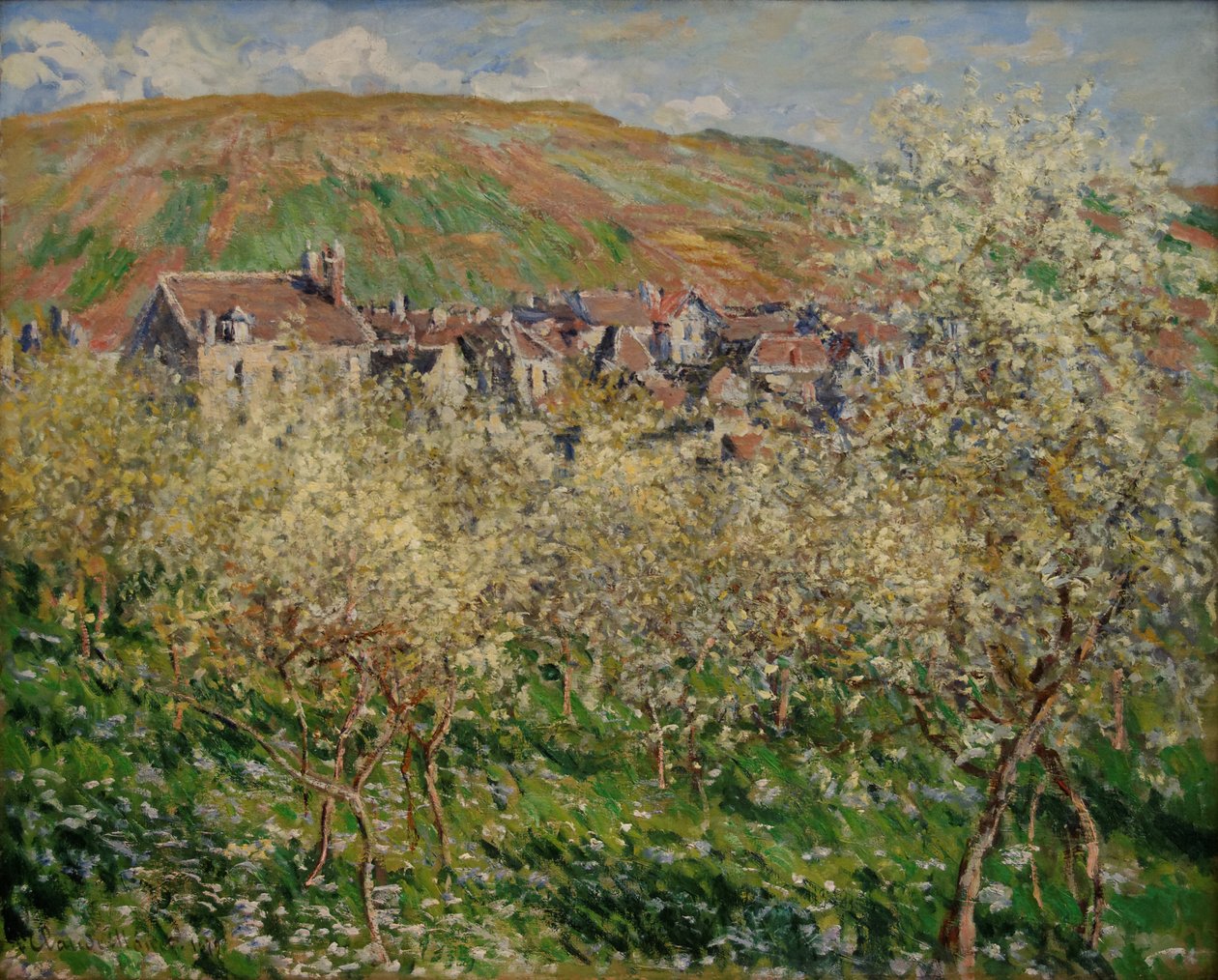 Blomstrende blommetræer af Claude Monet