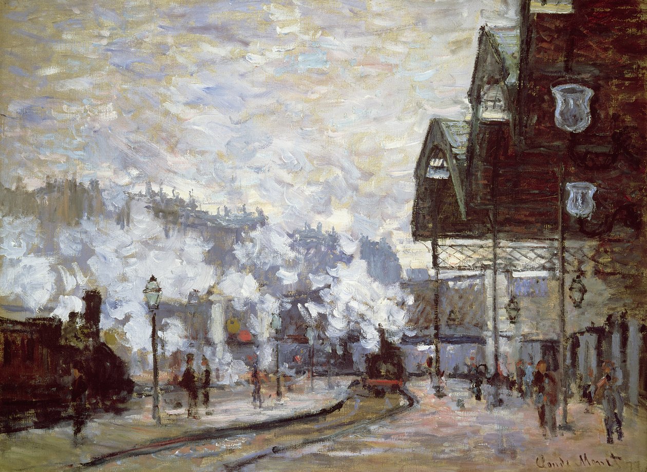 Gare Saint-Lazare, Paris, 1877 af Claude Monet