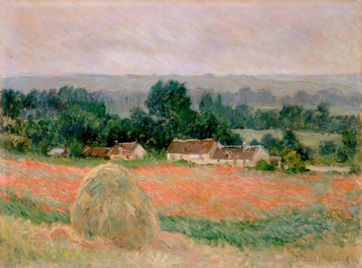 Høstak i Giverny af Claude Monet