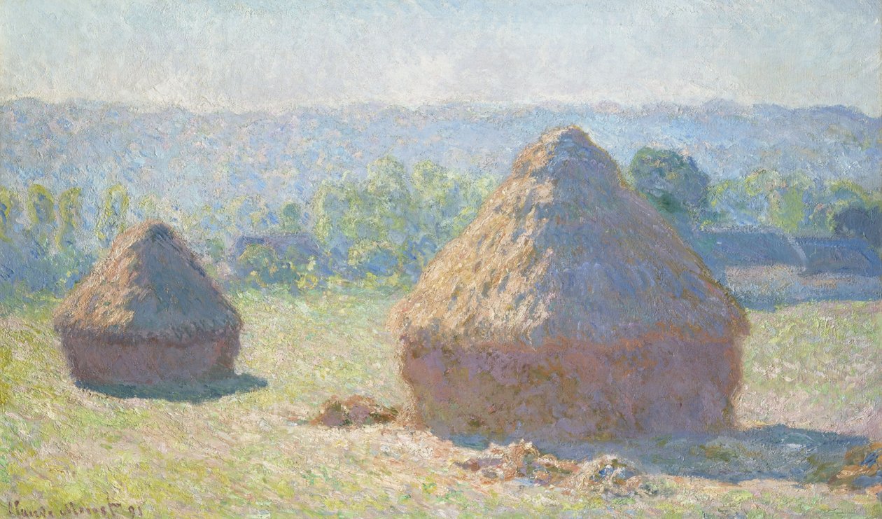 Høstakke, slutningen af sommeren af Claude Monet
