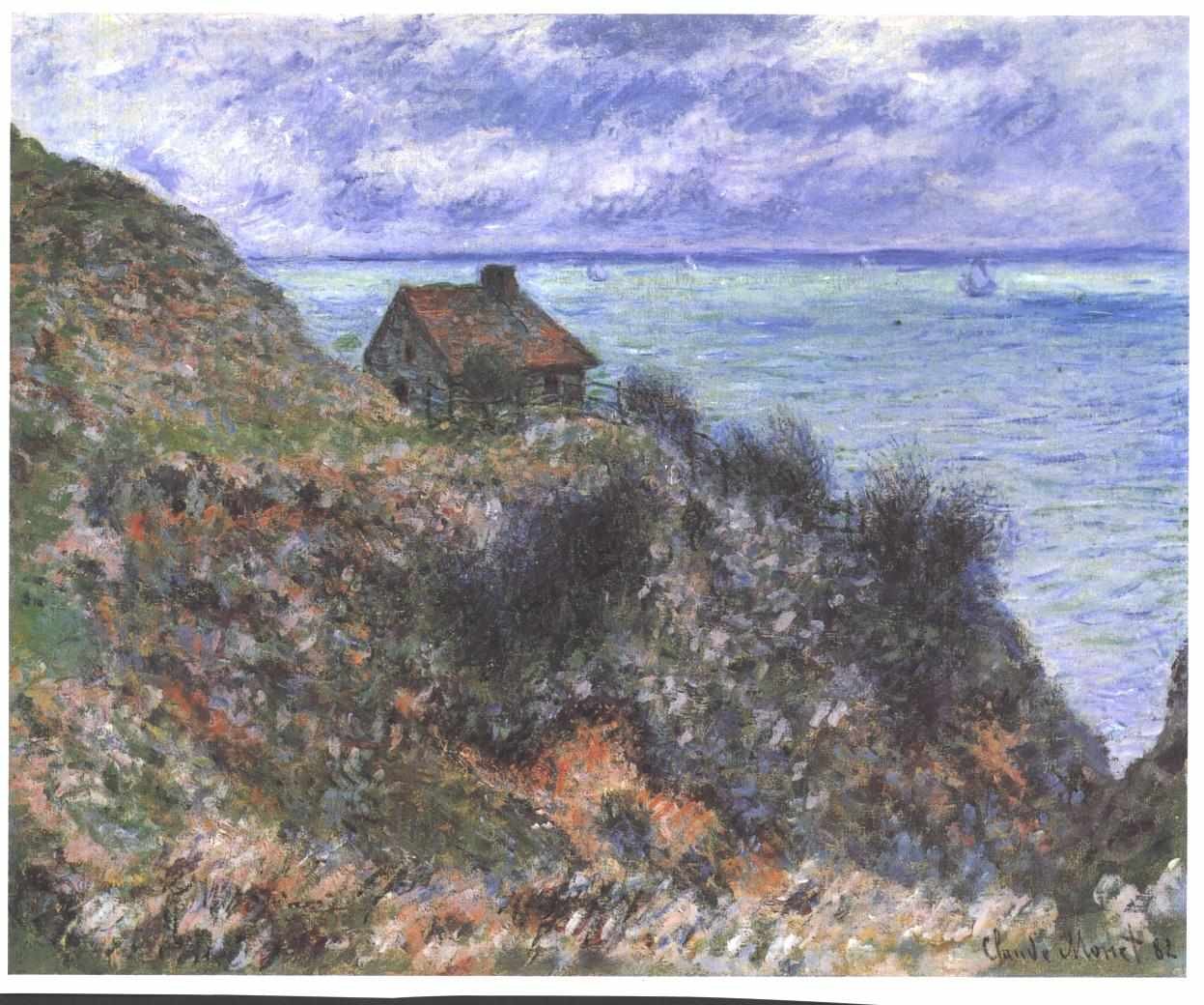 Toldvogterhytte nær Pourville af Claude Monet