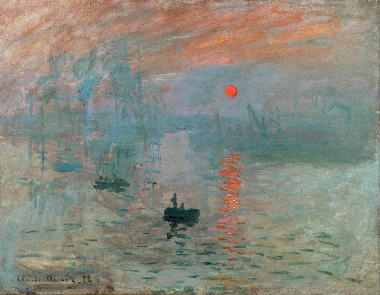 Indtryk: Solopgang, 1872 af Claude Monet