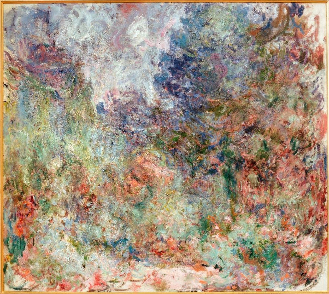 Kunstnerhuset set fra rosenhaven (Das Haus de af Claude Monet