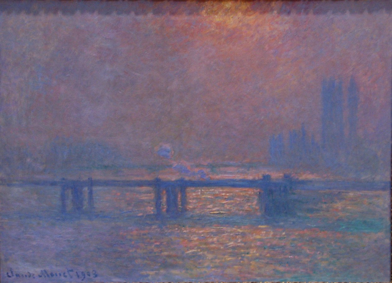 Themsen ved Charing-Cross af Claude Monet