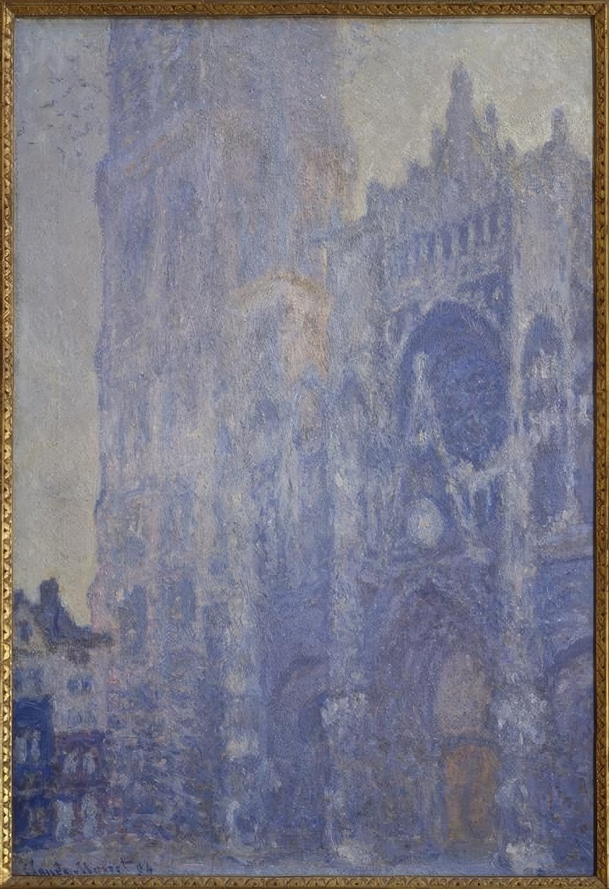 Rouen -katedralen. Portalen og Saint-Romain-tårnet, af Claude Monet